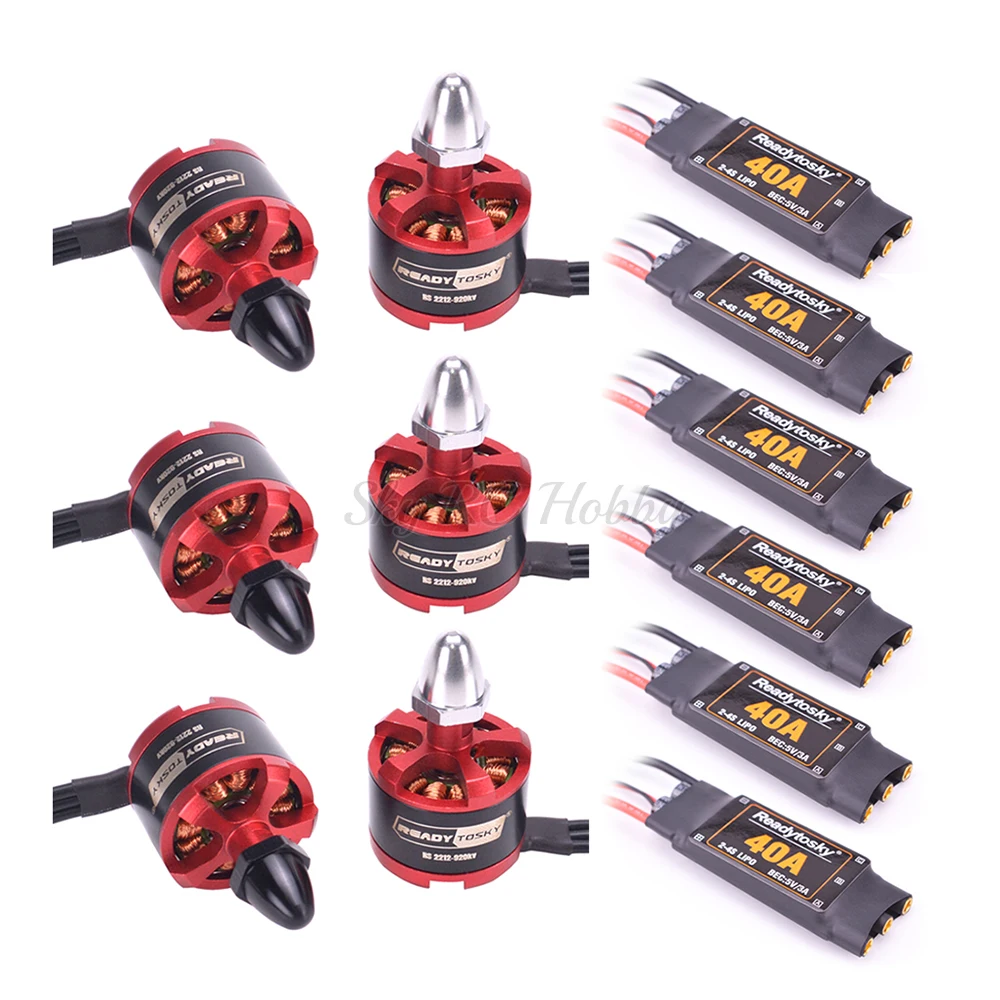 Readytosky 40A 2-4S Brushless ESC con 5V/3A BEC + 2212 920KV CW CCW Brushless motore per S500 X500 X525 Quadcopter Multicopter