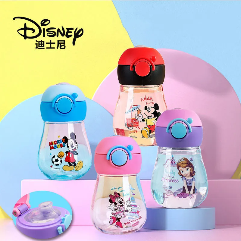 

1pcs DISNEY Mickey Minnie baby Feeding cup Sofia princess kids water bottles Outdoor Sport bottle for children Portable Cups