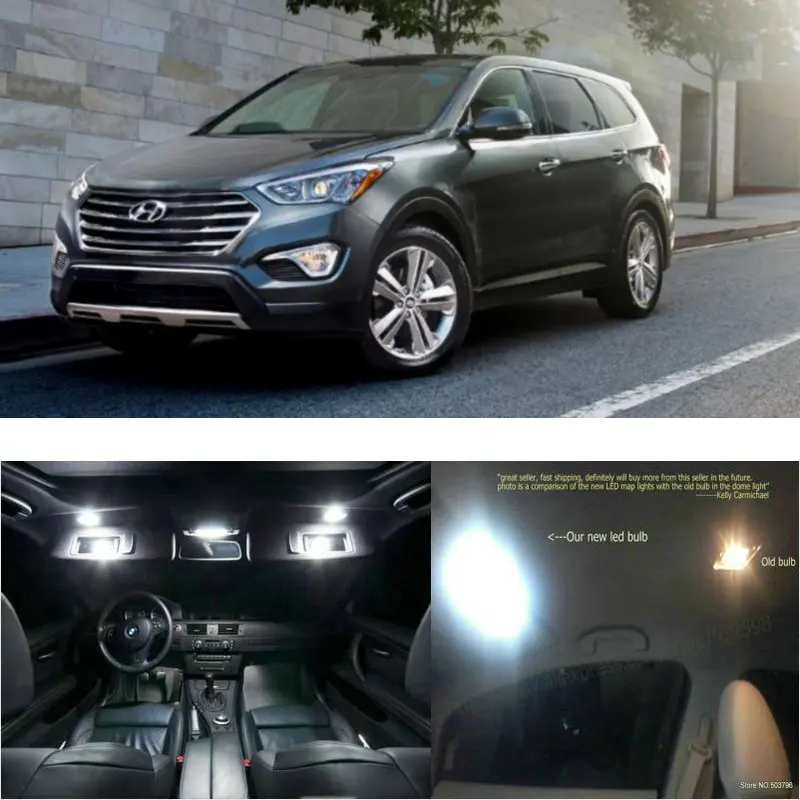 

Светодиодные внутренние фары для Hyundai ix55 2014 14 шт. светодиодные фары для автомобилей комплект освещения автомобильные лампы Canbus