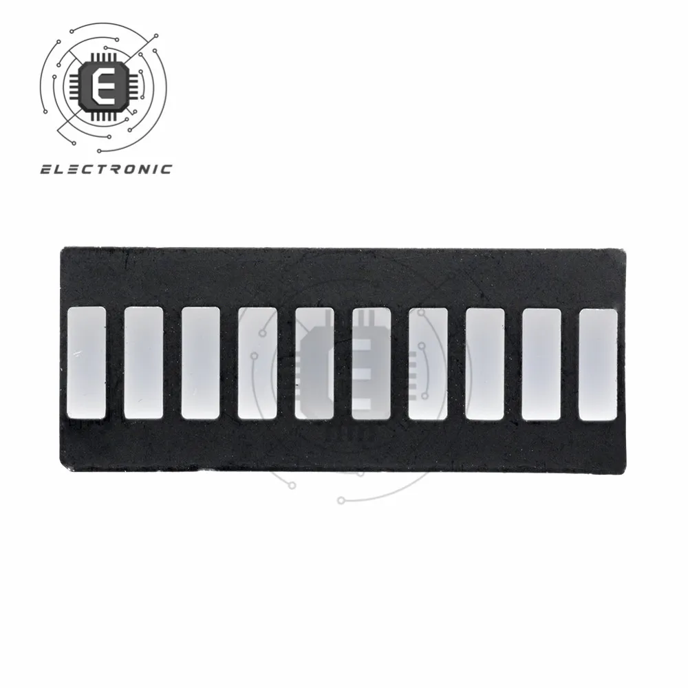 5PCS 10 Segment 4 Color LED Battery Level Bar Graph Power Display Indicator Module Multi-color 5V Light