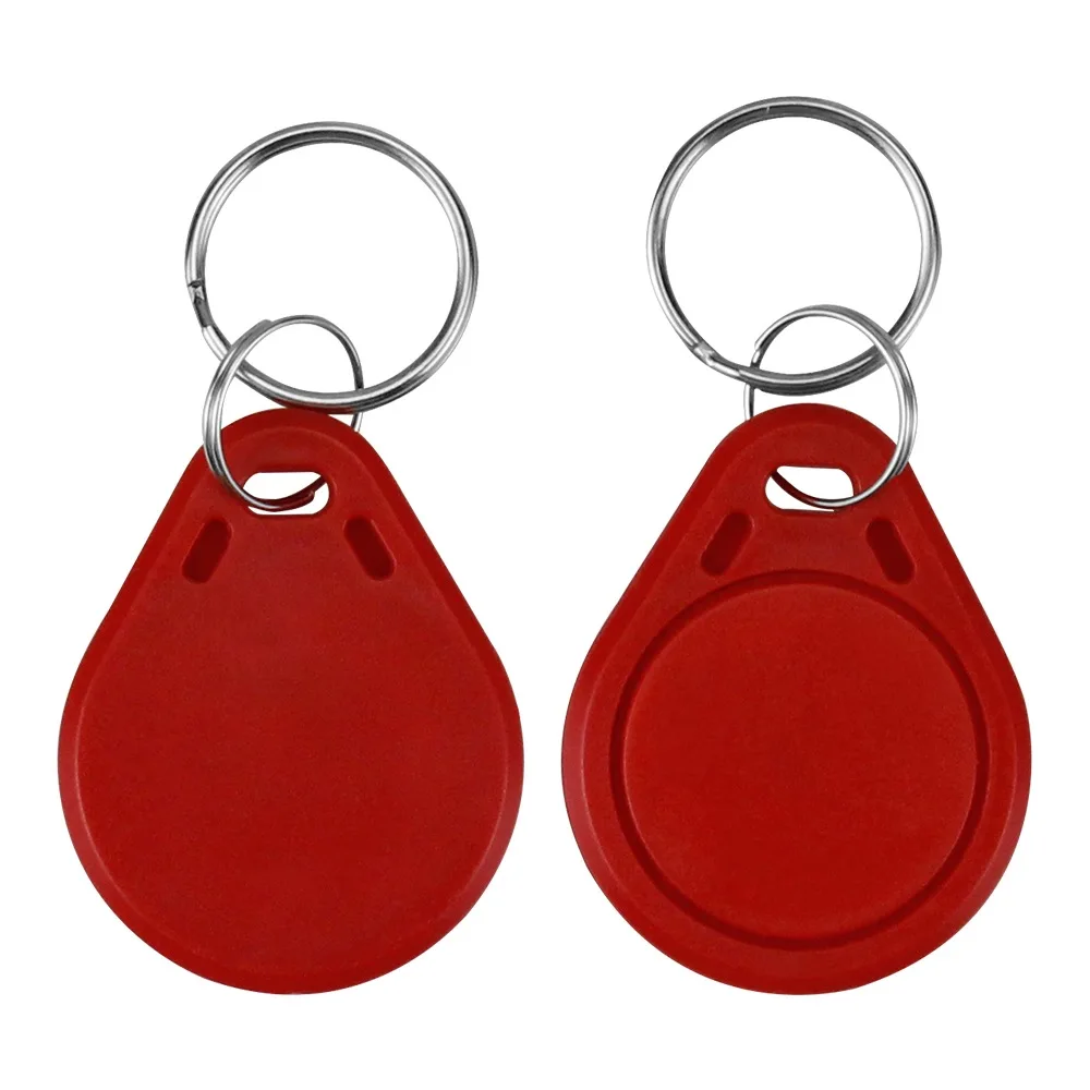 Smart RFID Keychain 13.56MHz IC Keyfobs ABS Material Tags Token Badges M 1K S50 Key Fobs ISO14443A for Access Control 10 Pieces