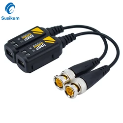 8MP doppia coppia intrecciata BNC CCTV Video Balun ricetrasmettitori passivi Cat5 CCTV UTP Video Balun