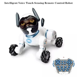 Voice-Controlled Smart Robots Dog Voice Dialogue Children's Educational Toy RC Robot Dog Singing Dancing Robot Toys For Children