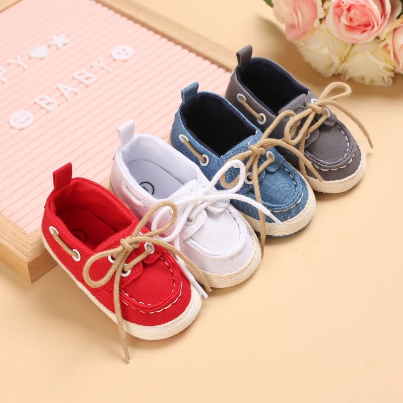 Baby First Walkers Toddler Baby Newborn Girl Boy Denim Soft Sole Toddler Infant Prewalker Sneaker Bandage Shoses 0-18M