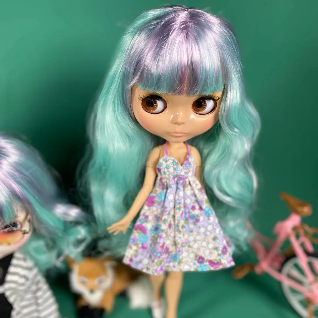 ICY DBS Blyth doll 1/6 30cm BJD Joint Body White Tan Black Skin Matter Glossy face Colorful Hair DIY Makeup Girl Gift