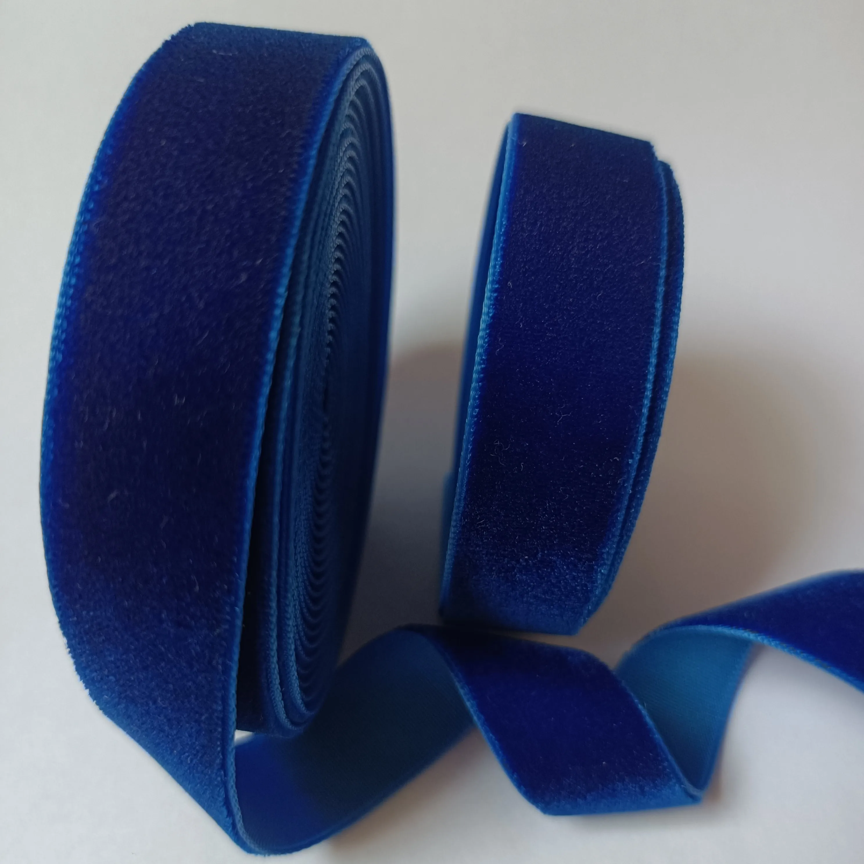 6/9/16mm Single Face Royal Blue Velvet Ribbon for Handmade Gift Bouquet Wrapping Supplies Home Party Decoration ChristmasTape