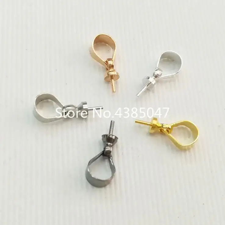 50pcs/lot DIY Fashion Jewelry Accessory Hanging cap Claw Nails Needle Alloy Material Rhodium Plating Pendant Making Department