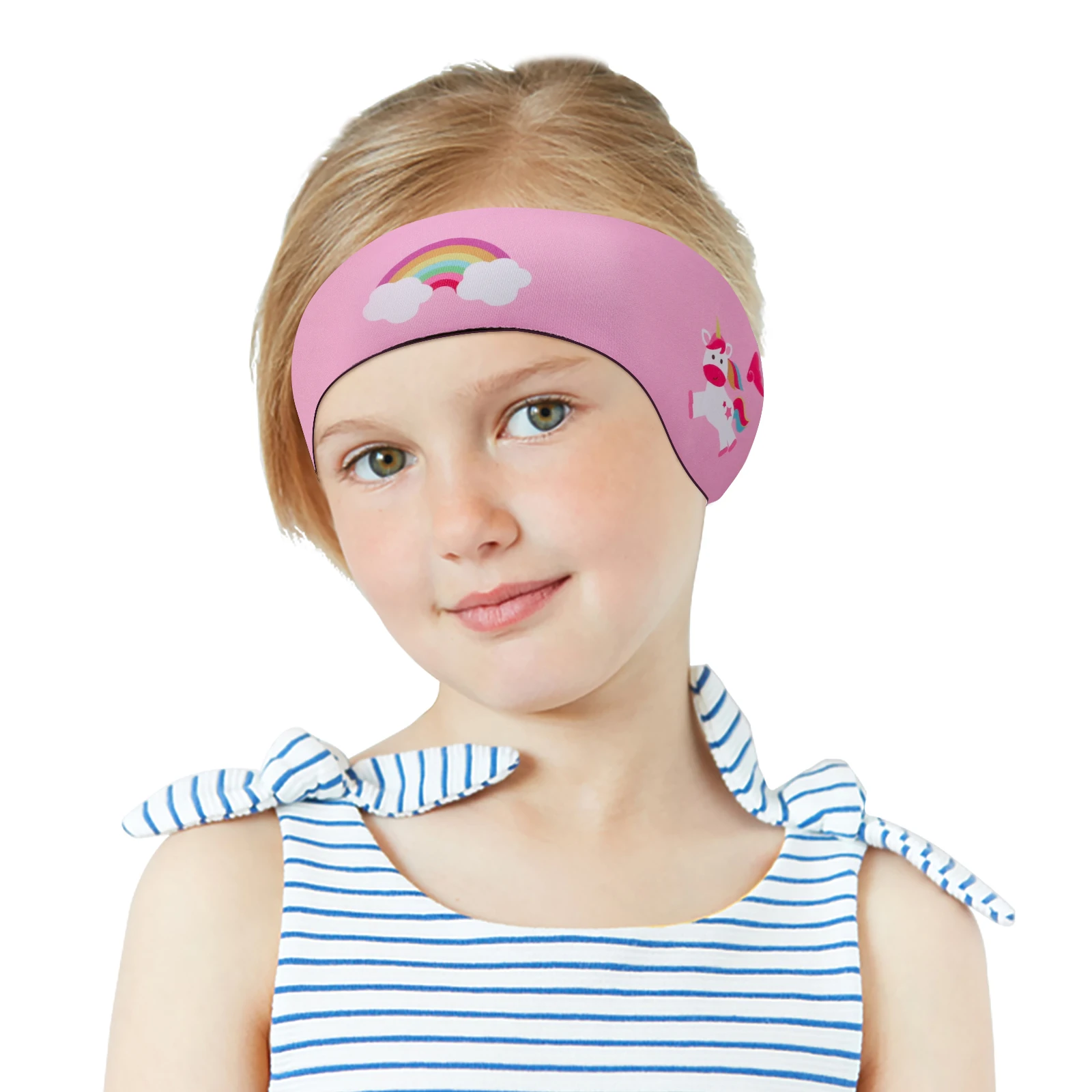 Waterproof Swimming Headband for Kids Adjustable Keep Water Out Ear Protection Band for Bathing Swimming Diving Ear Band