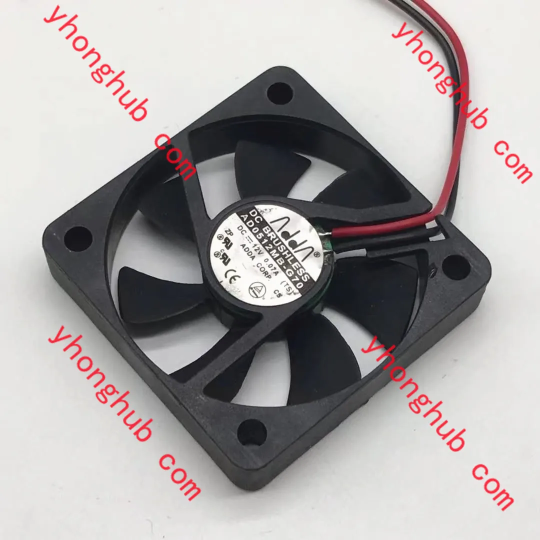 

ADDA AD0512MB-G70 DC 12V 0.07A 50x50x10mm Server Cooling Fan