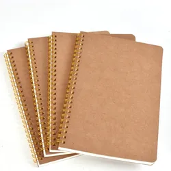 B5 Khaki Sketchbook Notebook Journal Kraft Grid Dot Blank Daily Planner Book Time Management Planner School Supplies Stationery