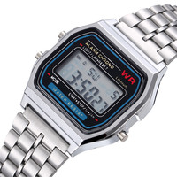 Women Men Unisex Watch Gold Silver Black Vintage LED Digital Sports Military Wristwatches Electronic Digital Present Gift Male