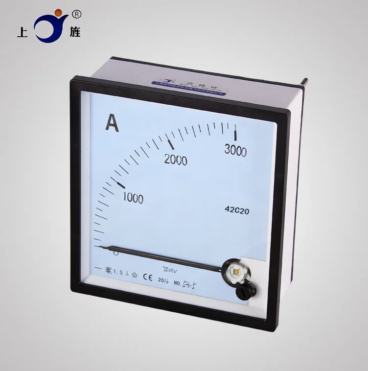 1Pcs Pointer Typ DC Amperemeter 42C20 3000A 75mV amperemeter