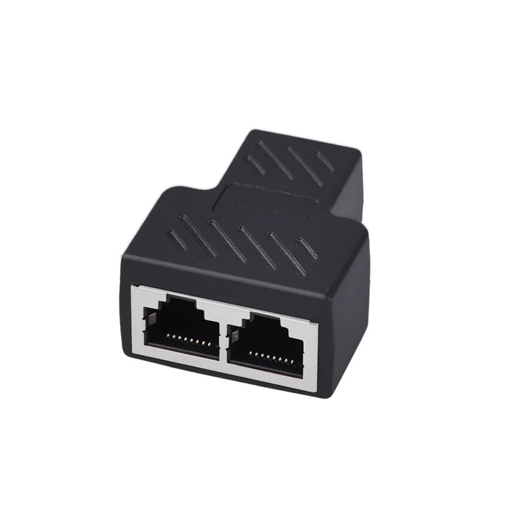 Adaptador divisor Stecker UTP Cat7 5e, Conector Schalter Adap, LAN Kabel, Ethernet Weibliche Cat6 RJ45, 1 zu 2