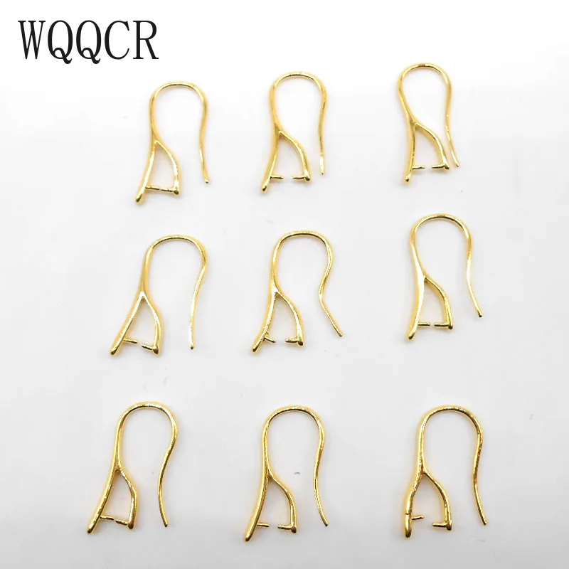 

WQQCR High Quality DIY Handmade Gold And Silver 10X21 Ear Jewelry Connector Ear Clip Ear Buckle 925 Ladies Jewelry Accessories