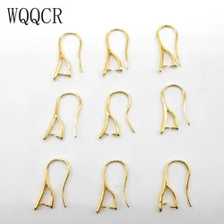 WQQCR High Quality DIY Handmade Gold And Silver 10X21 Ear Jewelry Connector Ear Clip Ear Buckle 925 Ladies Jewelry Accessories