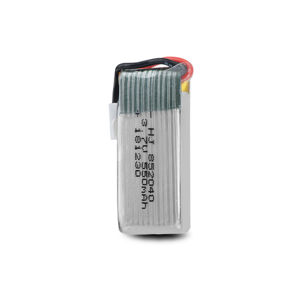 Batterie Lipo avec chargeur USB pour importateur quadricoptère RC, 3.7V, 550mAh, JXD 523, 523W, H43WH, 852040, 4 pièces