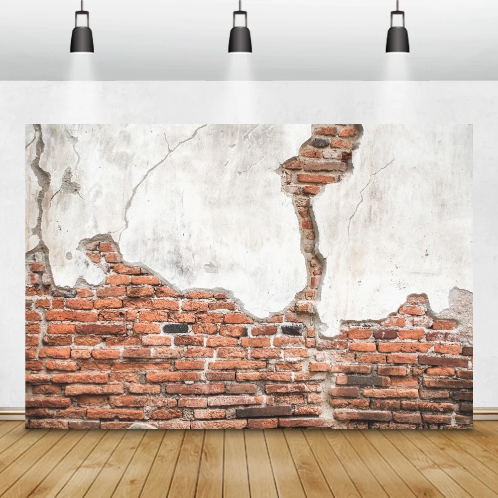 Laeacco Graffiti Brick Wall Grunge Vintage Portrait Retro Style Photography Backdrops Photo Backgrounds Baby Birthday Photophone