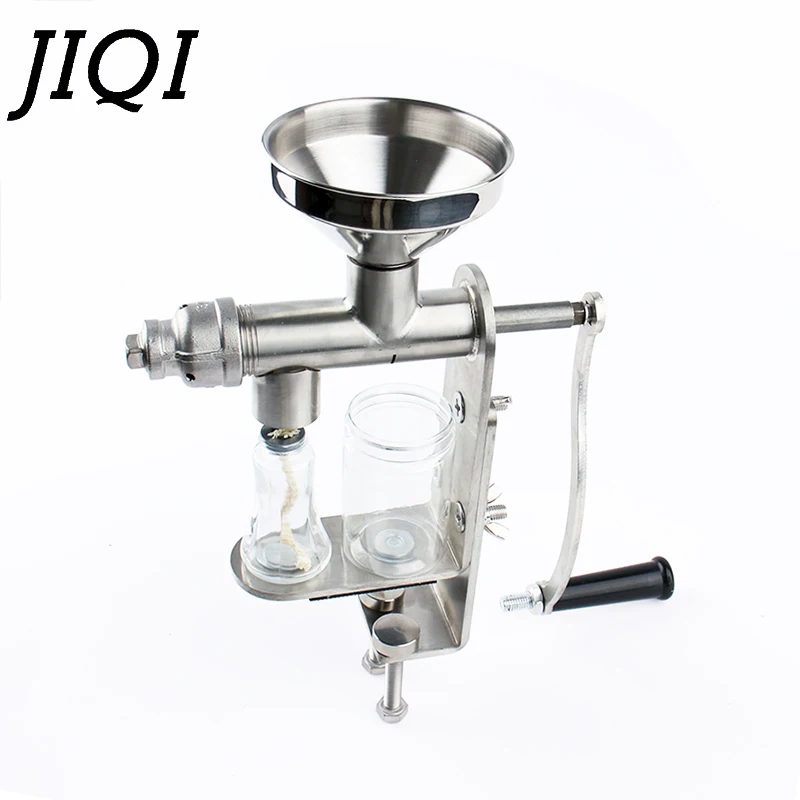 Manual Oil Hot Press Machine Hand Heat Squeeze Oil Presser Expeller Extractor Peanut Nuts Seeds Oil Extraction Maker Squeezer