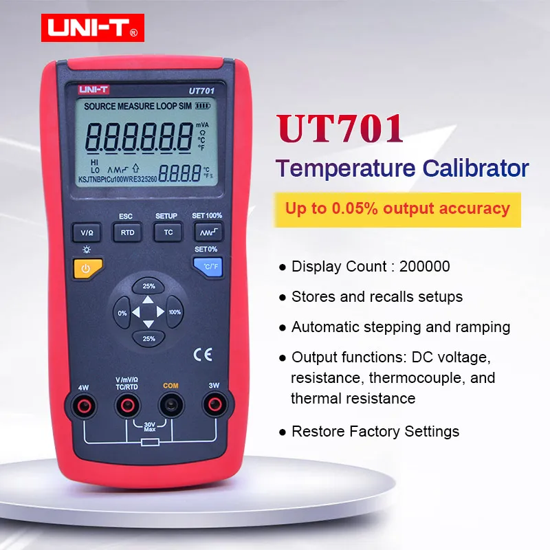 

UNI-T UT701 thermocouple temperature calibrator output voltage / Single Function Temperature Calibrator