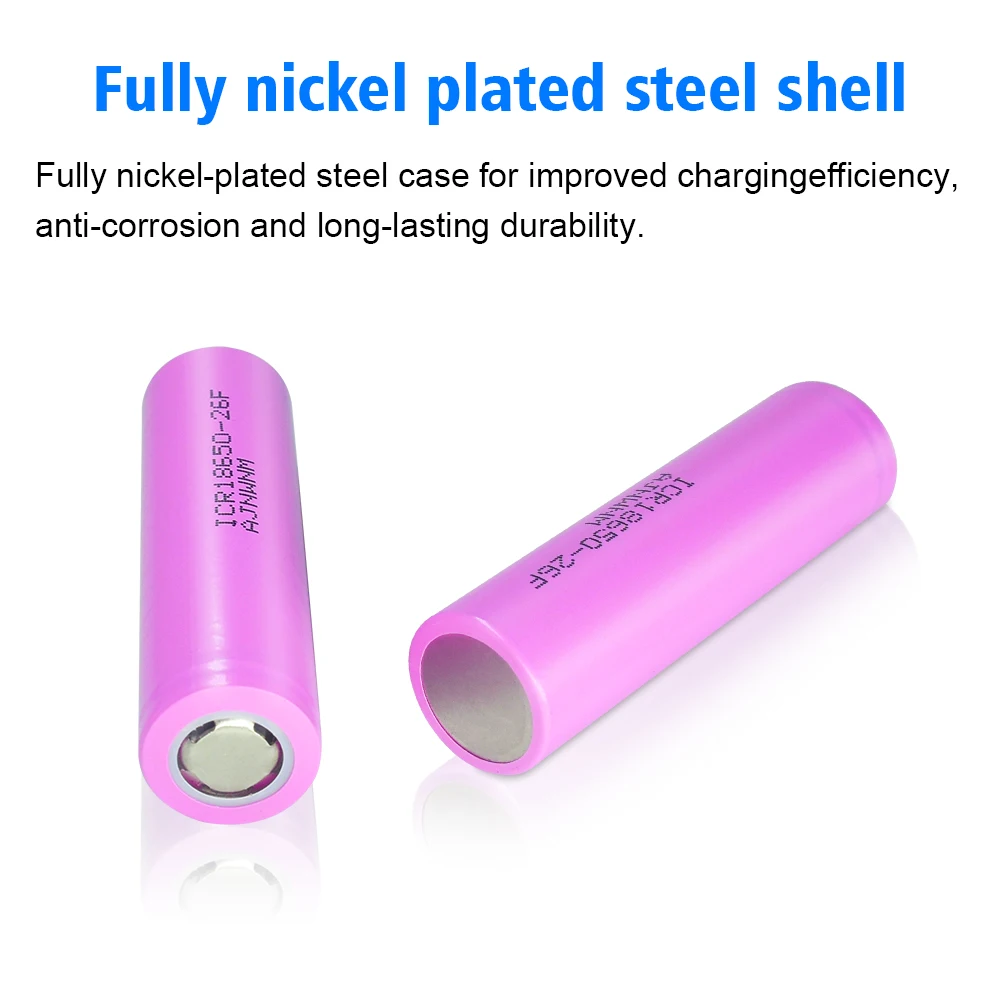 Batteria AJNWNM 18650 originale 2600Mah 3.7v batteria ricaricabile agli ioni di litio 18650 batteria ICR18650