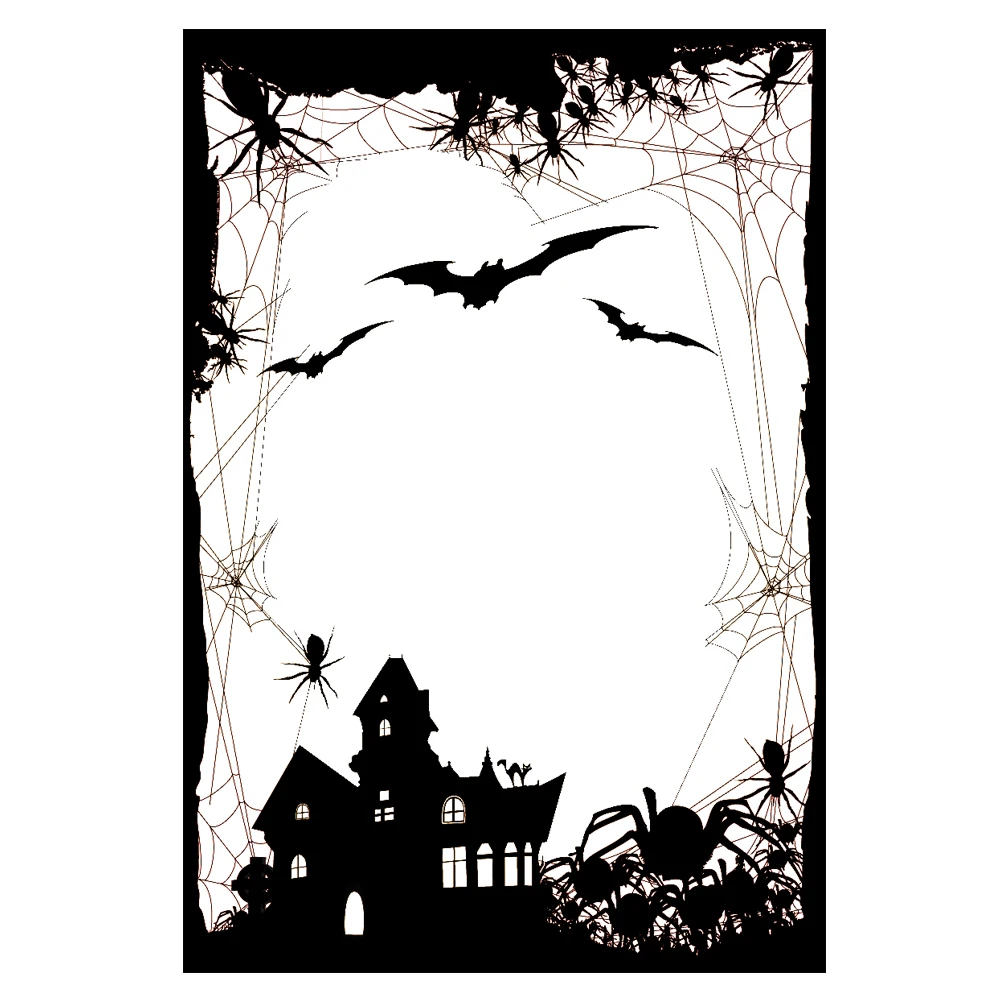 Halloween Bizarre Castle Transparent Clear Stamp/Seal for DIY Scrapbooking/photo Album Decorative Clear Stamp Sheets 10*15cm