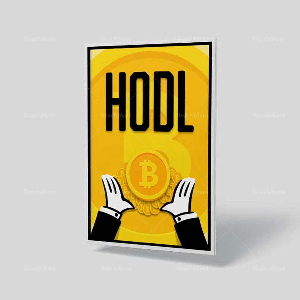 HODL Bitcoin Poster | Bitcoin Wall Art