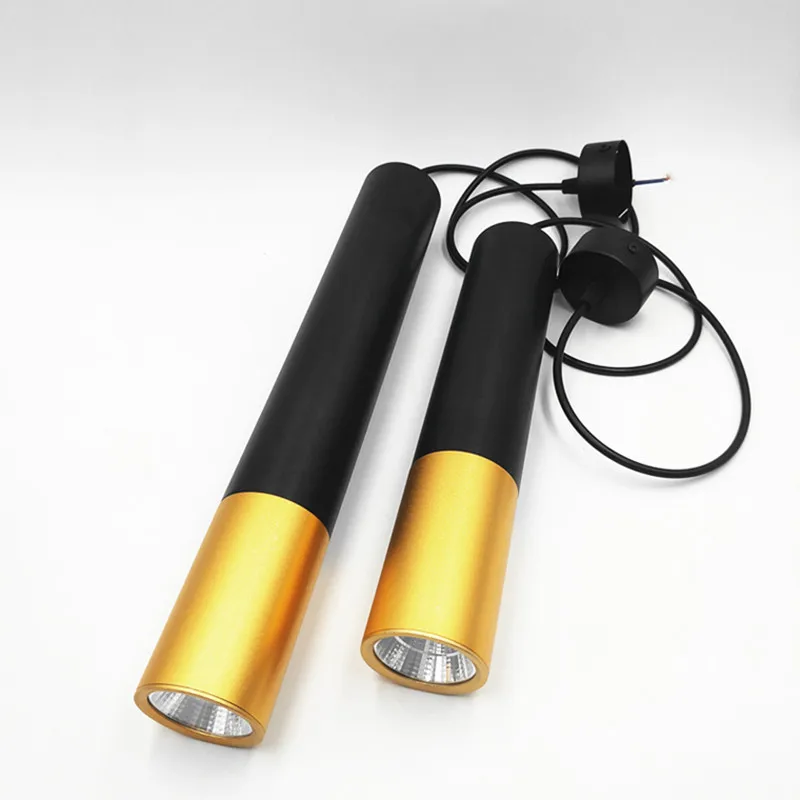 Smart Dimmable LED Chandelier Long Tube Light Kitchen Island Restaurant Shop Bar Decoration Cylinder Chandelier Kitchen Light