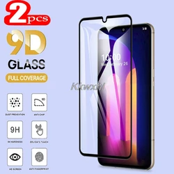 2PCS For LG V60 ThinQ 5G Screen Protector Full Glue Tempered Glass Protective Cover Film On UW LM-V600 LM-V600VML, LMV600VML