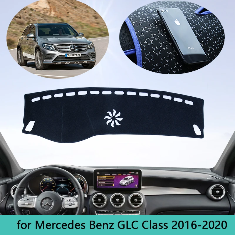 

For Mercedes Benz GLC Class Coupe X253 C253 2016~2020 Dashboard Cover Sunshade Dashmat Anti-dirty Carpet Car Accessories 2017