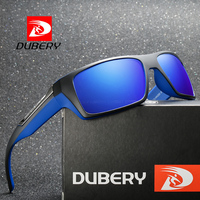 DUBERY Brand Men's Casual Sports Style Sunglasses Polarized Lens Change Vision Block Dazzling Glare UV400 Sunglasses D186