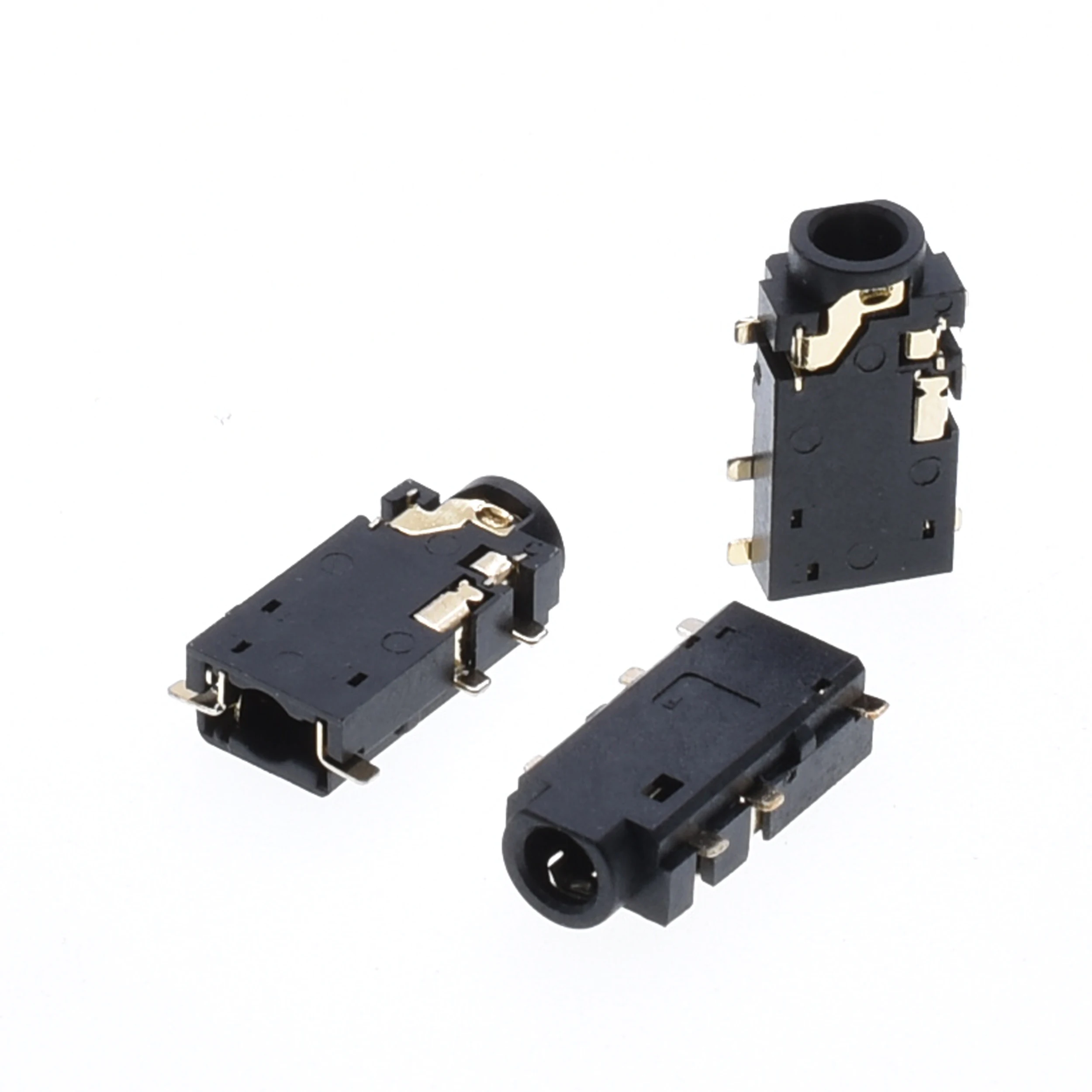 10 PCS mounting 2.5 mm 4-pole ultra-thin audio jack connector High-quality PJ-242 headphone jack socket 6-pin thermal stabil