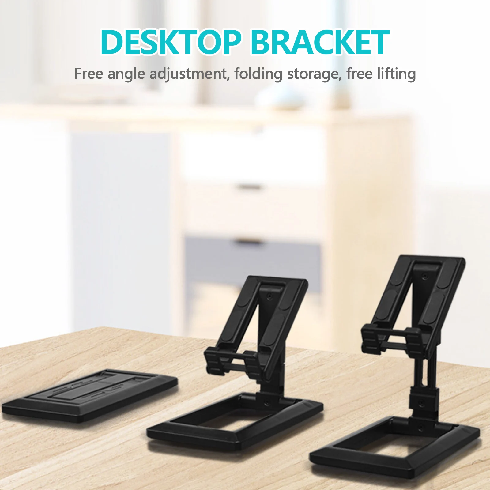 Universal Adjustable Foldable Phone Tablet Desktop Holder Stand Bracket for Watching Video Reading Online Teaching Live Streamin