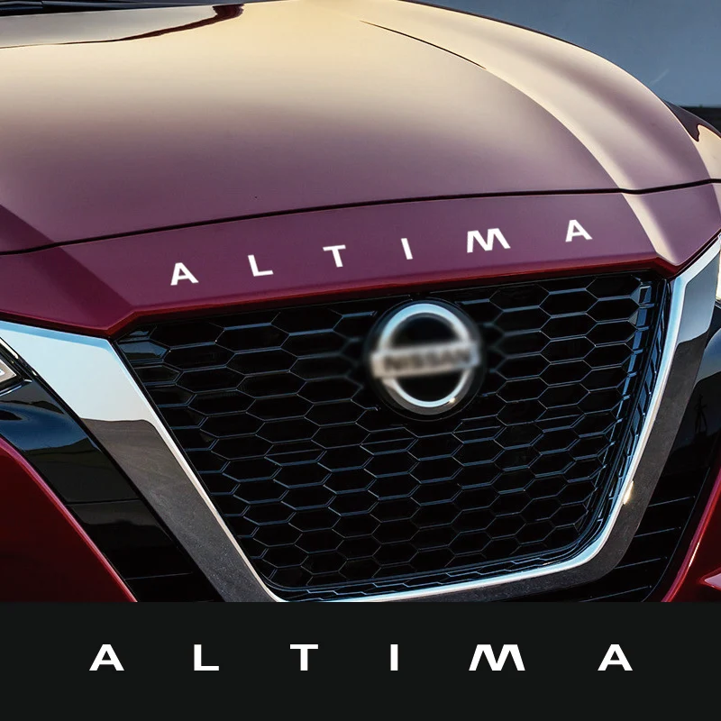 Car Front Hood Head Vinyl Emblem Stickers Decals Cover Film For ALTIMA Racing Decoration Tuning Styling Accessory