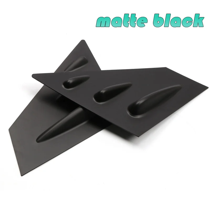 For Subaru WRX STI 2015-2018 Car Front Window Louver Side Vent 2X ABS Plastic Stickers Side Window Louvers Scoop Cover Vent
