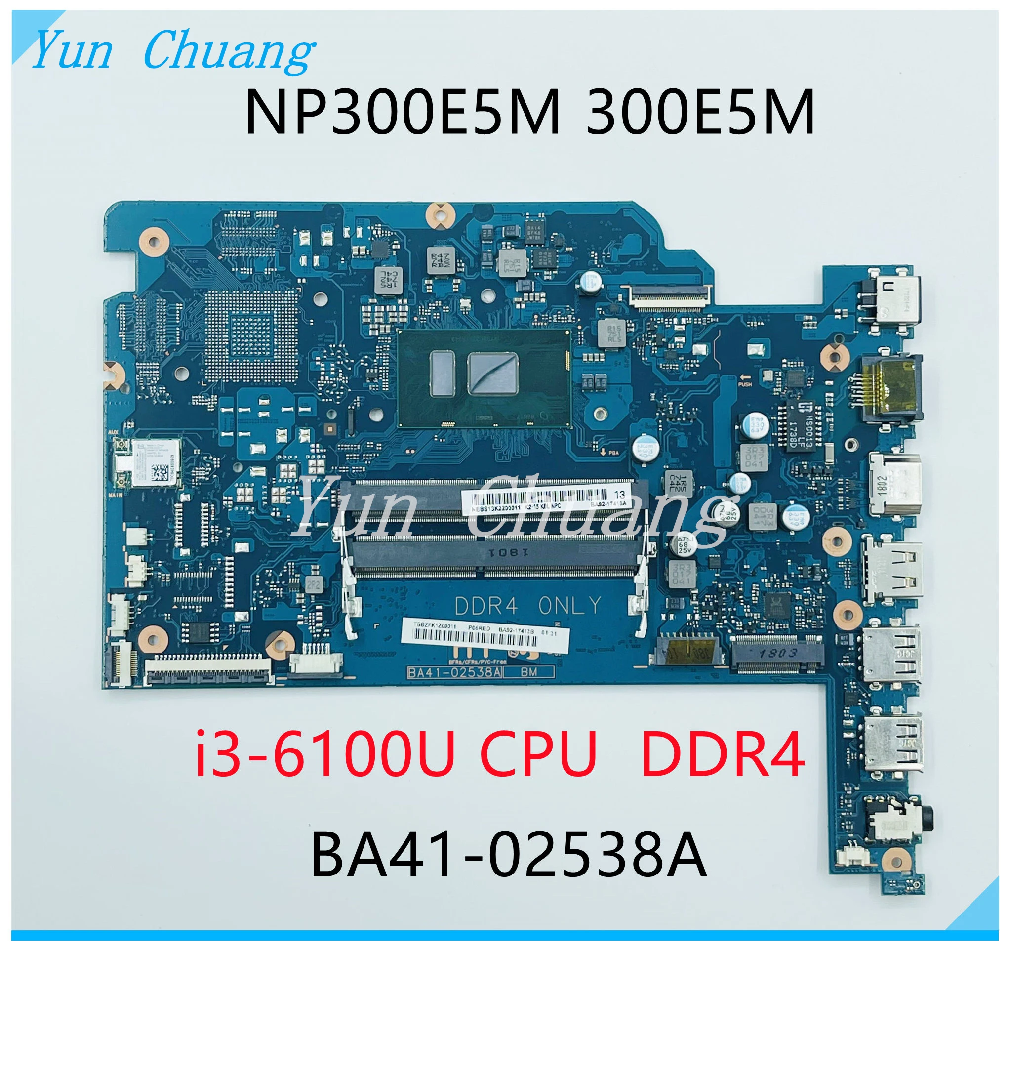 BA41-02538A BA92-17423A Mainboard For Samsung NP300E5M NP300E5L NP3500EL Laptop Motherboard With i3 i5 i7 CPU DDR4 UMA 100% work