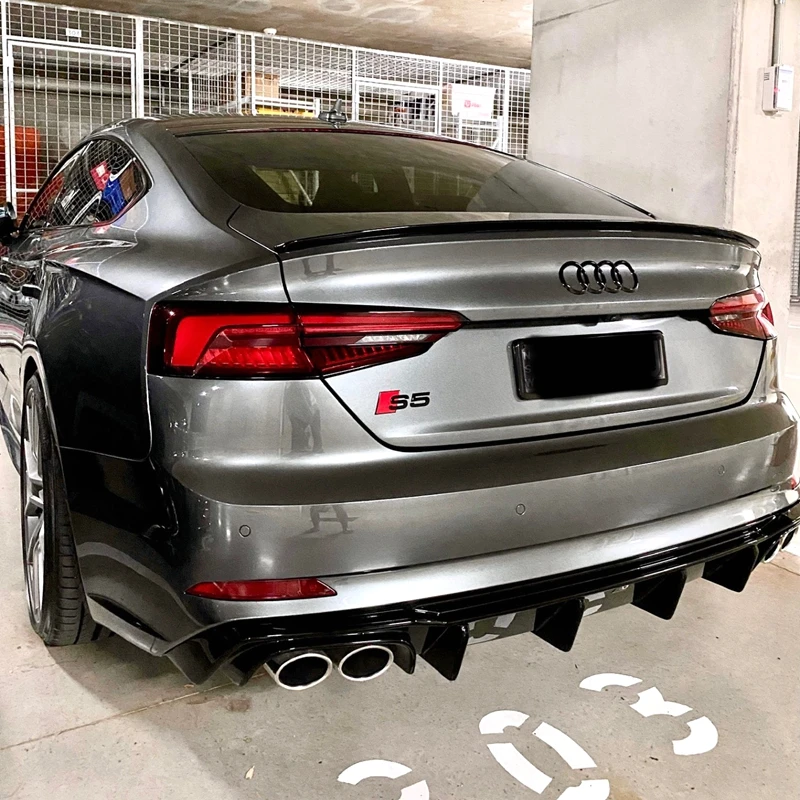 Carbon Fiber Spoiler For AUDI A5 S5 RS5 B9 only Sportback  2017-2020 Wing Lip Spoilers Car Accessories ABS material spoiler