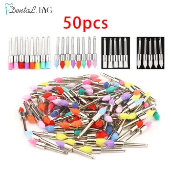 50Pcs Dental Polierer Prophy Nylon Latch Kleine Flache Scharfe Polieren Prophylaxe Pinsel Dental Labor Zahnpflege Pinsel Zubehör