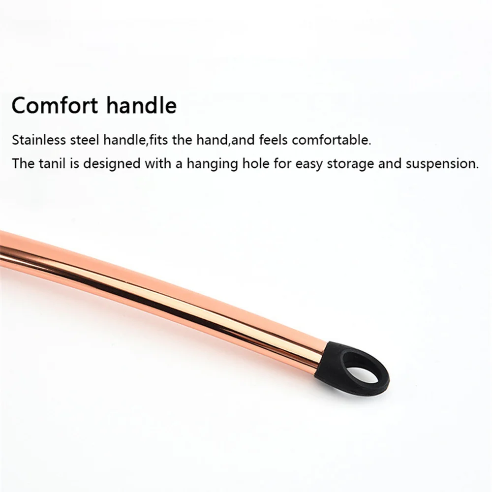 Cooking Tools Kitchen Utensils 10/11pcs Set Rose Gold Stainless Steel Handle Silicone Nonstick Pan Heat Resistant Kitchen Tools