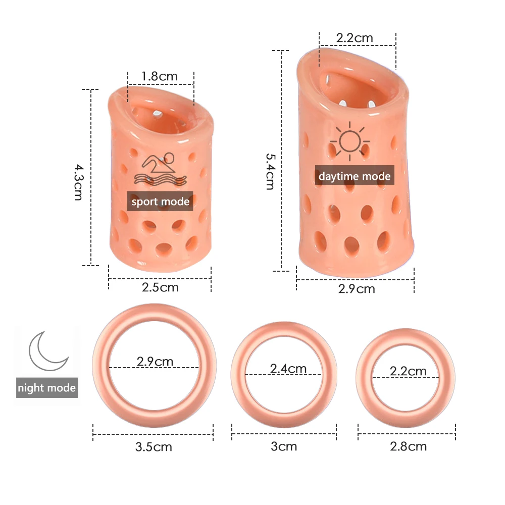 5Pcs/set Delay Ejaculation Penis Rings Sex Toys For Men Foreskin Correction Male Chastity Device Erotic Cock Rings Sex Shop