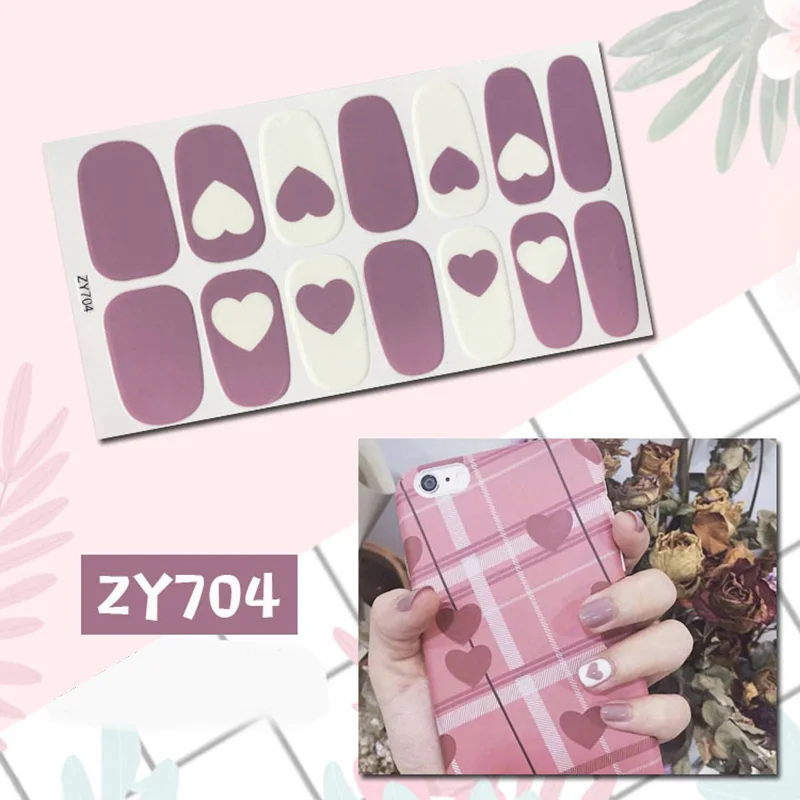 Cute and simple Nail stickers, powder nail stickers, All stickers are waterproof and durable