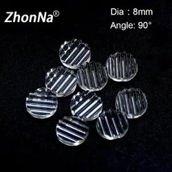 Lente de módulo láser de una línea, lente óptica de 90 grados, lente puntual de 8mm de diámetro PMMA para medir accesorios de montaje de posicionamiento