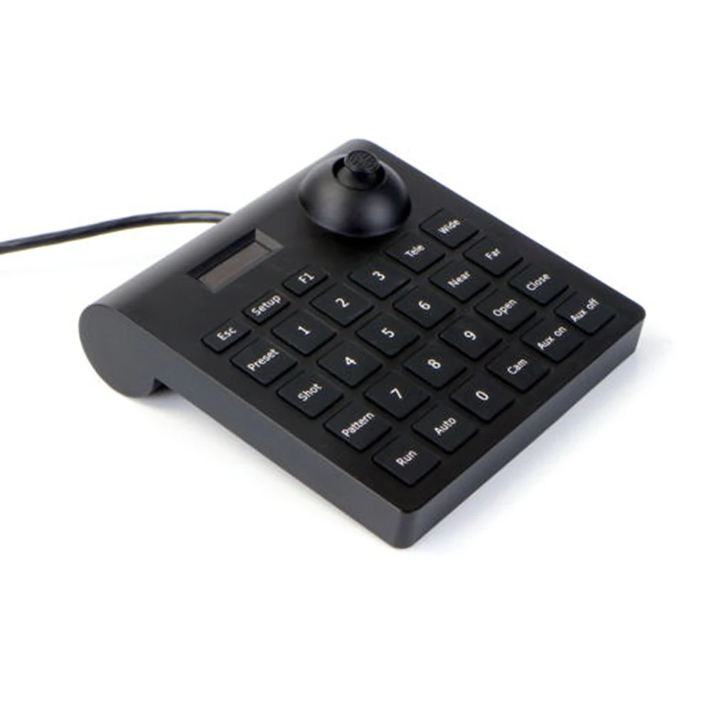 Mini 2-Axis Joystick CCTV Keyboard Controller for DVR PTZ Speed Dome Camera Pan Tilt Zoom Pelco P/D Protocol RS485 Control