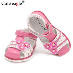 Leuke Eagle Zomer Meisjes Sandalen Pu Leer Peuter Kinderen Schoenen Gesloten Teen Baby Meisje Schoenen Orthopedische Sandalen Maat 21-26 Nieuwe 2020