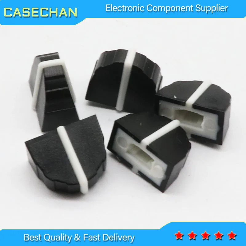 10pcs black DBX2231 equalizer fader cap / 11MMX9MM hole 4MM potentiometer fader knob cap