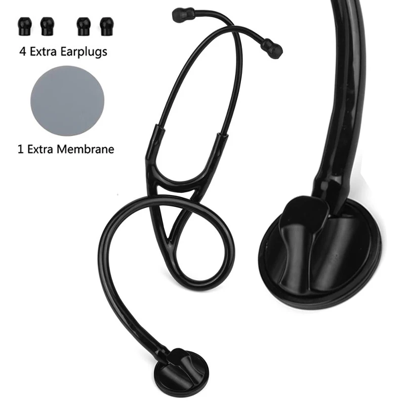 Portable Stethoscope with Case Box Doctor Nurse Stethoscope Professional Cardiology Stethoscope Medical Equipment Medical Device