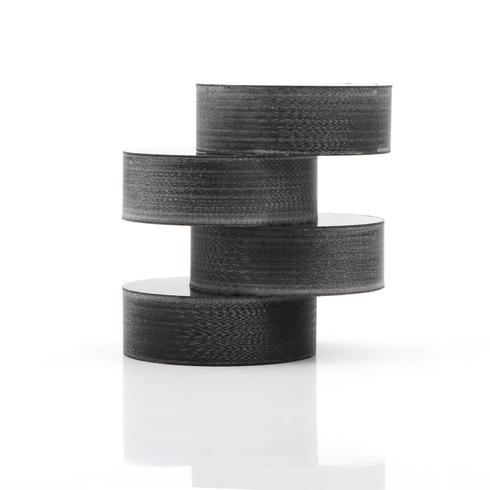 4PCS Black Carbon Fiber Speaker Feet Hifi Amplifier Feet, Absorb Shock Amplifier Pads Audio Speaker Anti Vibration Feet - Image 2