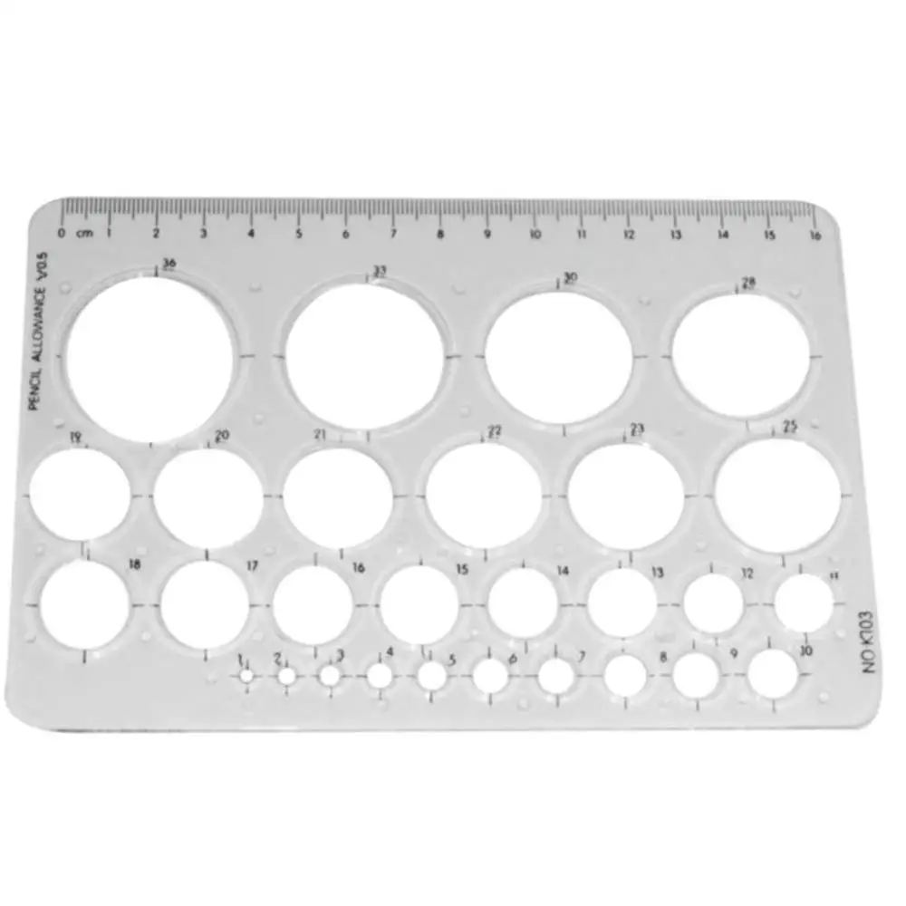 Plastic Circle Drawing Template Stencil Measuring Template Ruler Clear Plastic French Curves For Office School Drafting Drawing