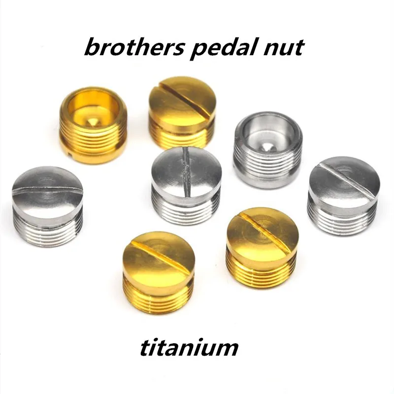 brother pedal titanium nut titanium bicycle pedal shaft top cover egg beater pedal titanium screw