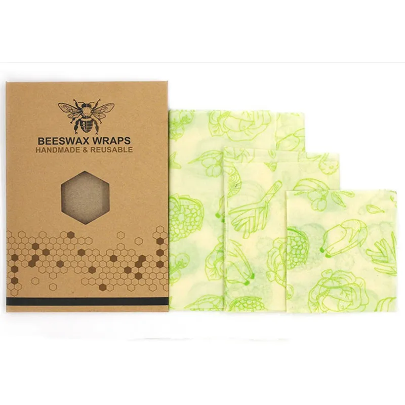 Beeswax food wrap - Reusable Bees Wax Paper Wrap Food Fruit Storage Zero Waste Sandwich Bags Food wrappers Animals Print