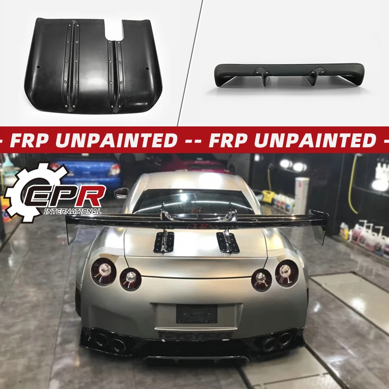 

For Nissan GTR R35 FRP Fiber Glass LB Style Rear Diffuser Lip Tuning Trim Accessories GT-R Bottom Under Diffusers Panel